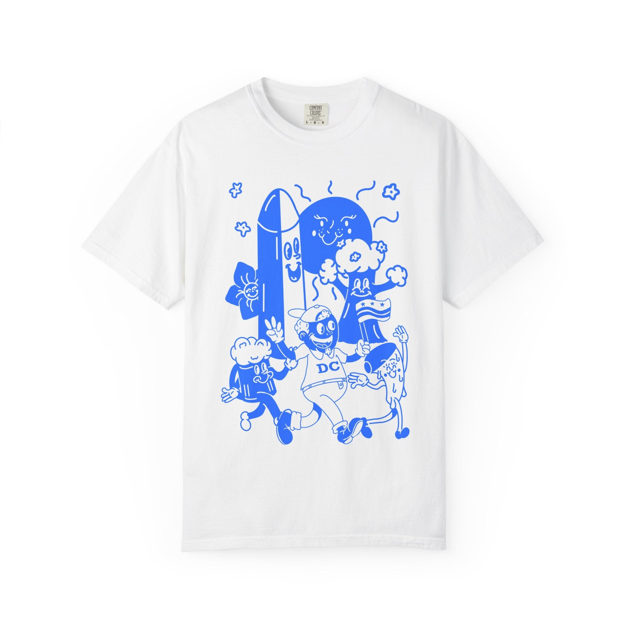 Retro Washington DC Cartoon T-Shirt