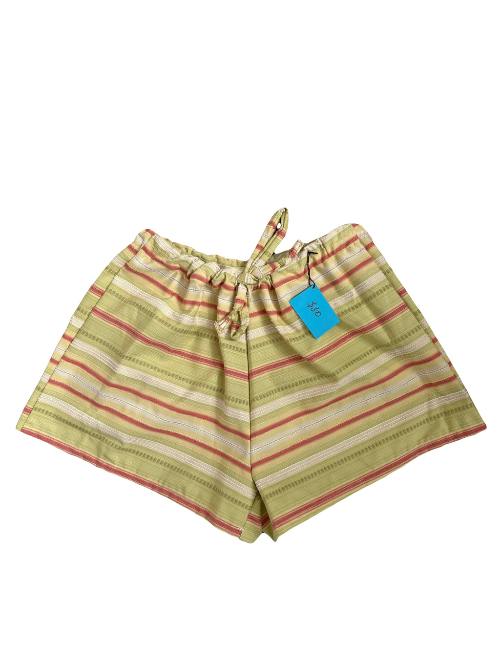 Striped drawstring shorts